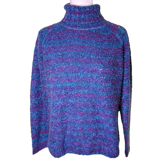 NorthStyle Women's Chunky Bouclé Knit Sweater Jewel Tone Cozy Winter Top Sz Med - Picture 1 of 8